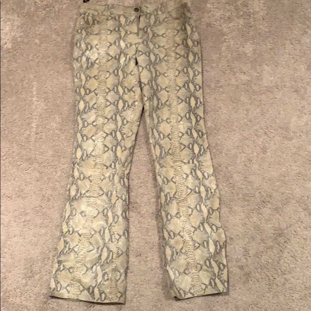 Arden B Snakeskin Pants